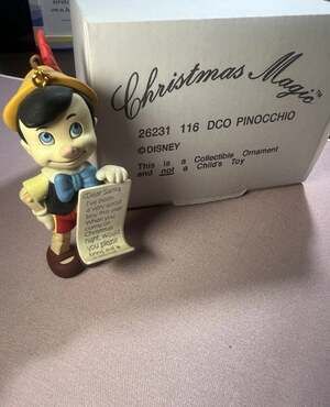 Grolier Christmas Magic Disney Pinocchio Ornament #116